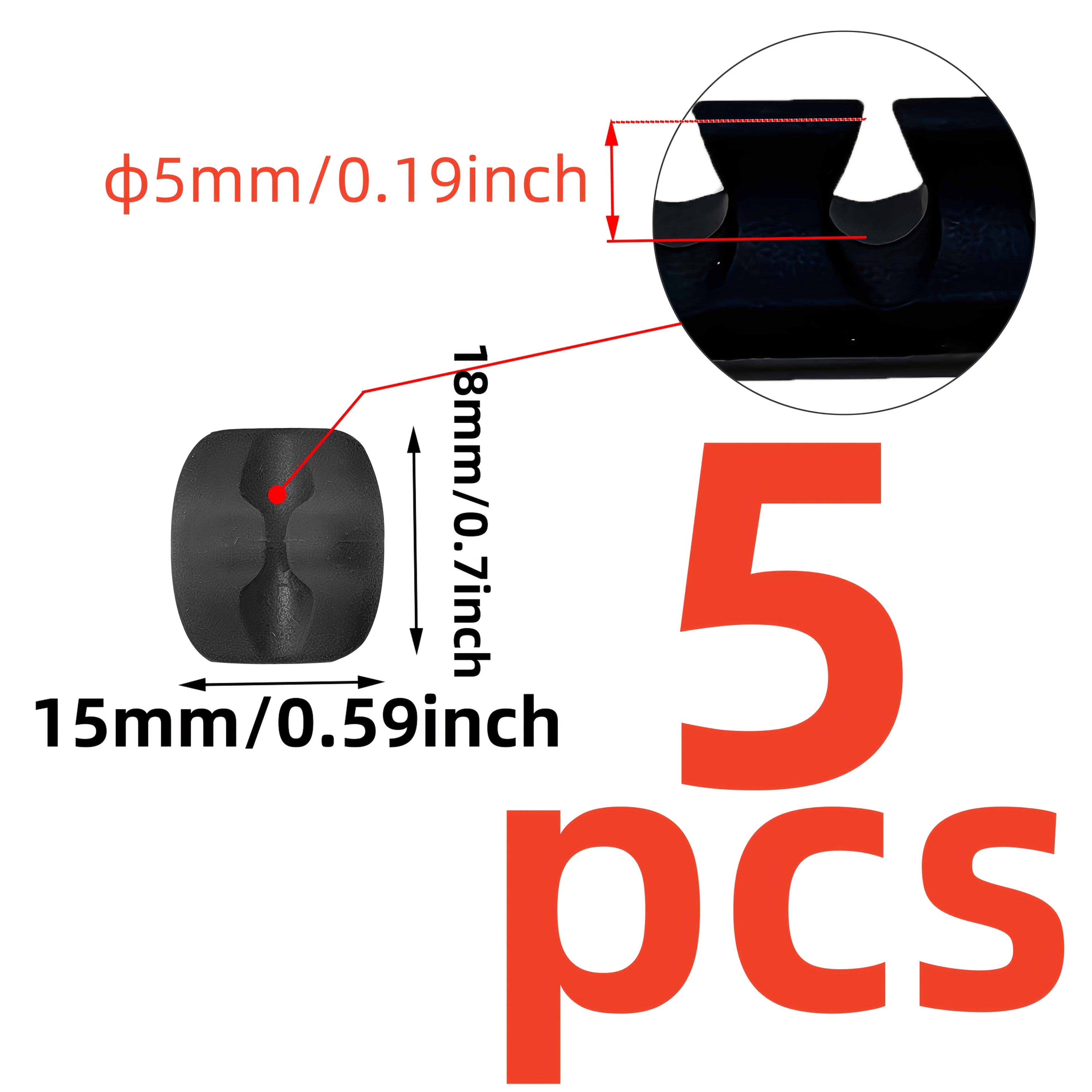 1/2/3/5pcs Self-Adhesive Cable Management Clips - Multi-Slot Cord Organizer for Desk/Home/Office/Car, Usb/Power/Mouse/Charger Cable Holder